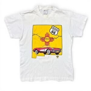 Vintage C1 Corvette Route 66 New Mexico Car Club T Shirt Racing Single Stitch M